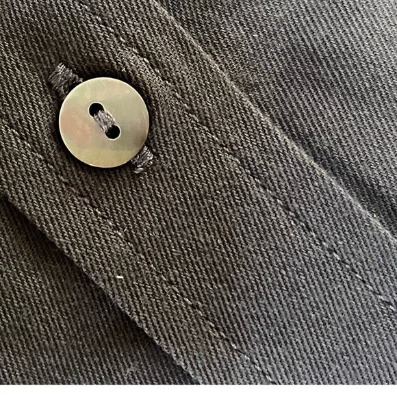 Asmara Charcoal Grey Button Down Utility Shirt Large NEW - Picture 6 of 8